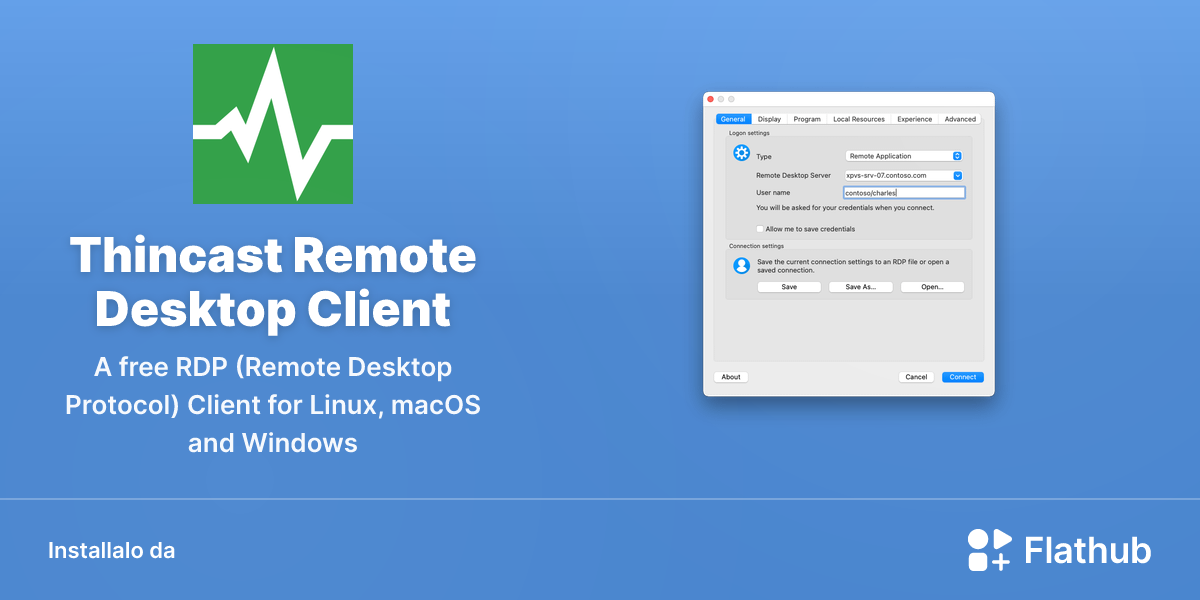 Installa Thincast Remote Desktop Client su Linux | Flathub