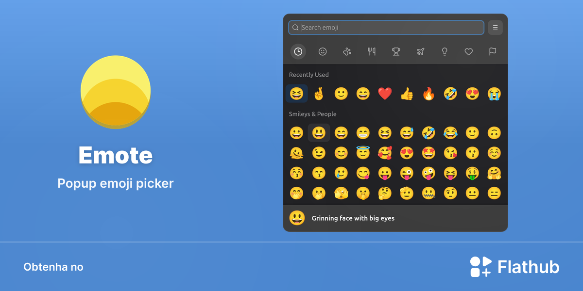 Instalar Emote no Linux | Flathub