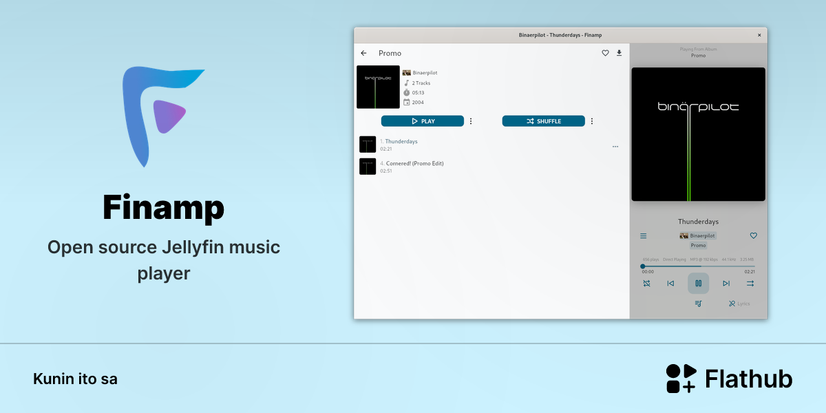 I-install ang Finamp sa Linux | Flathub
