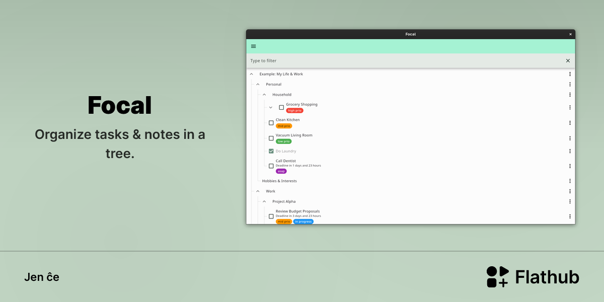 Instali Focal sur Linux | Flathub
