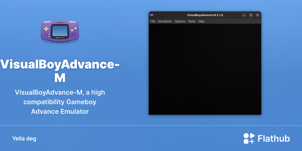 Asebded n VisualBoyAdvance-M ɣef Linux | Flathub