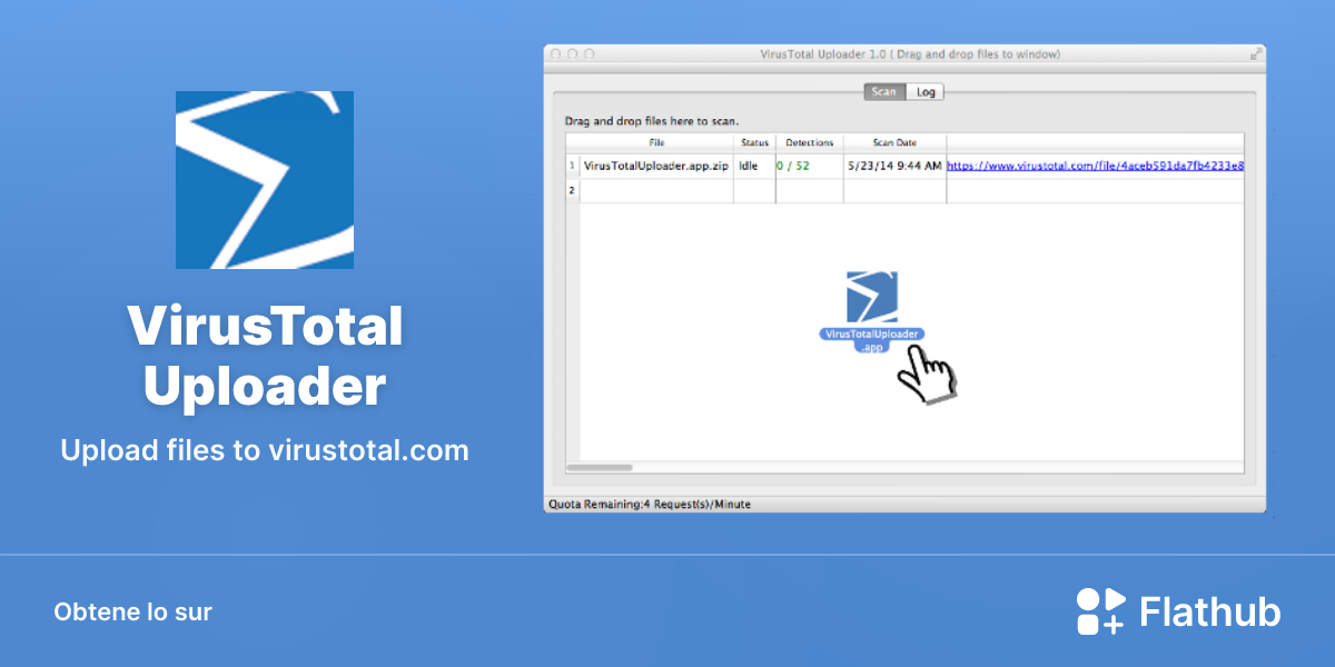 Installar VirusTotal Uploader sur Linux | Flathub