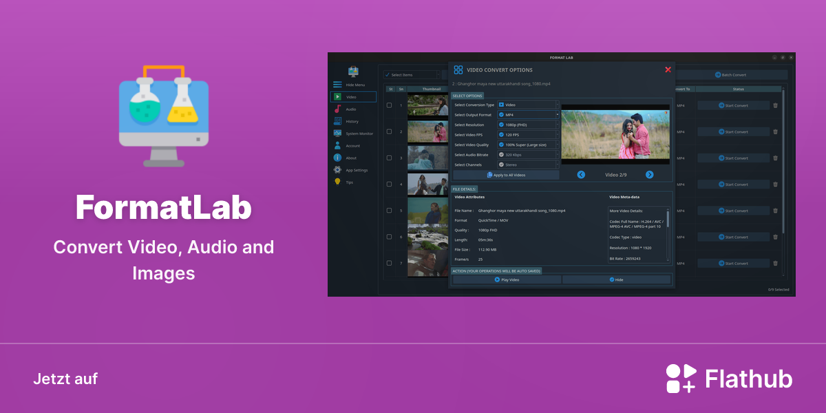 FormatLab auf Linux installieren | Flathub