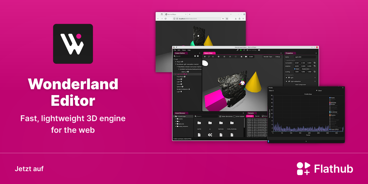 Wonderland Editor auf Linux installieren | Flathub