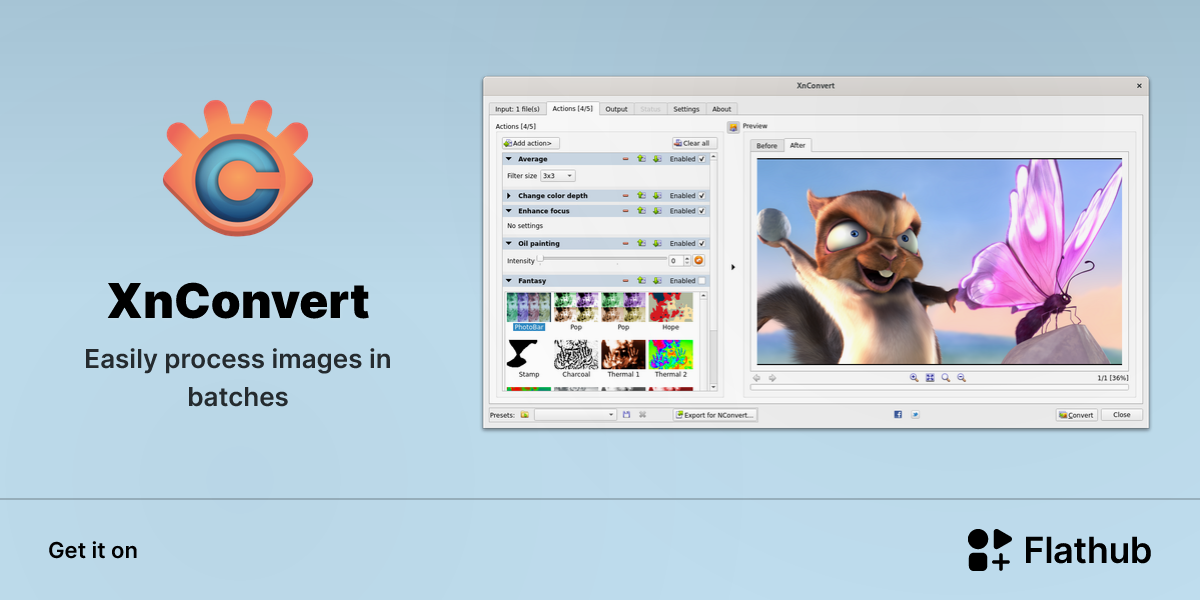 Install XnConvert on Linux | Flathub