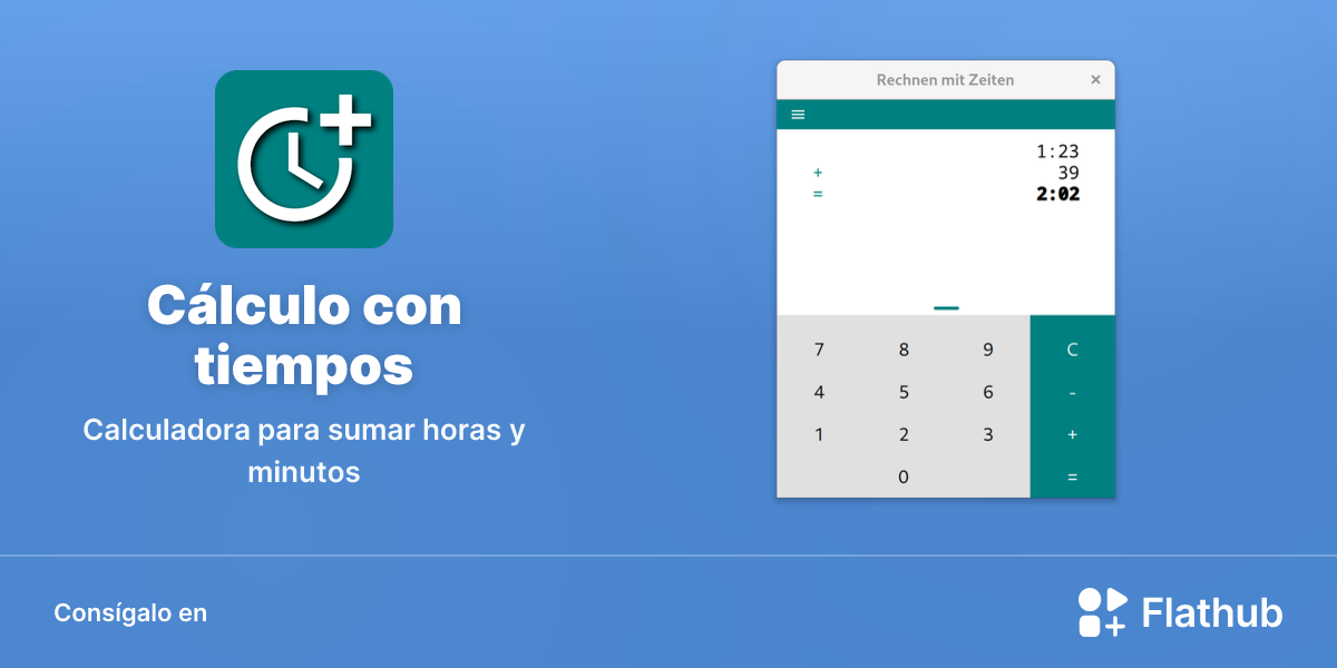 Instalar Cálculo con tiempos en Linux | Flathub
