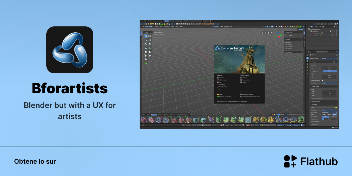 Installar Bforartists sur Linux | Flathub