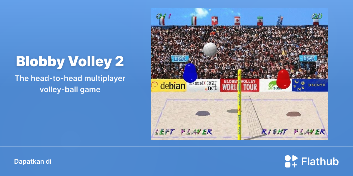 Memasang Blobby Volley 2 di Linux | Flathub