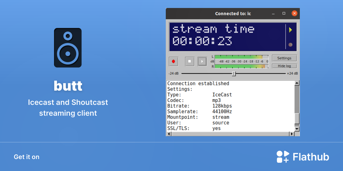Install butt on Linux | Flathub