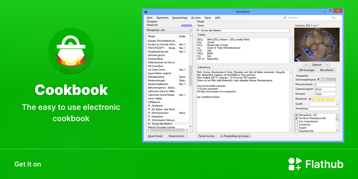 Install Cookbook on Linux | Flathub