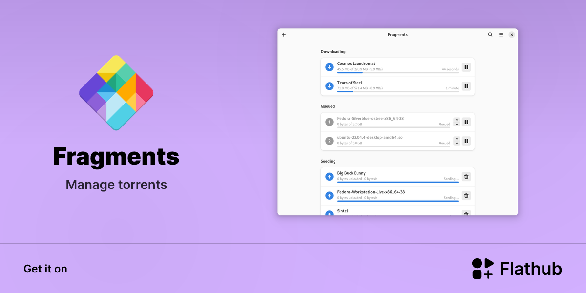 Install Fragments on Linux | Flathub