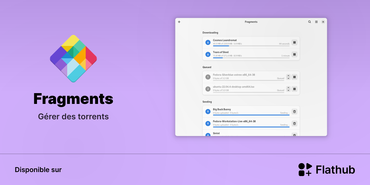 Installer Fragments sur Linux | Flathub