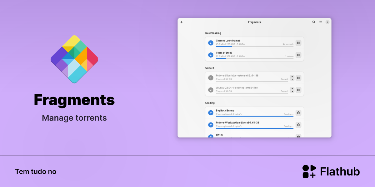 Instalar Fragments no Linux | Flathub