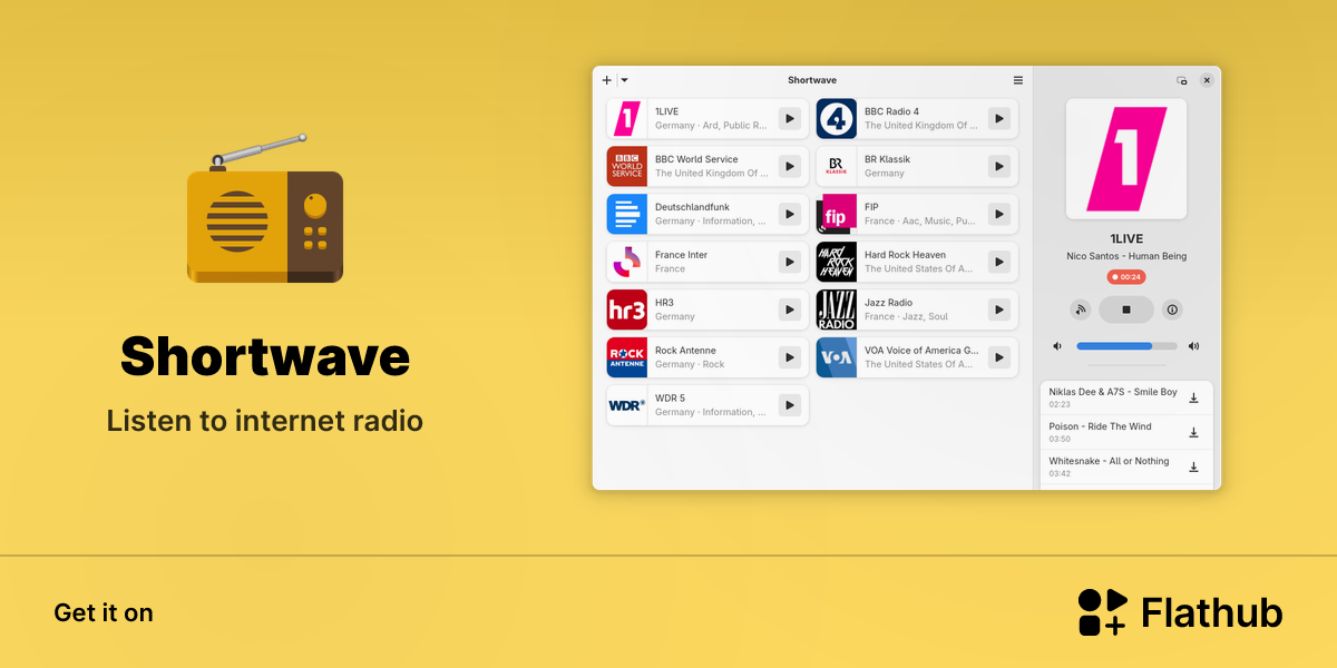 Install Shortwave on Linux | Flathub