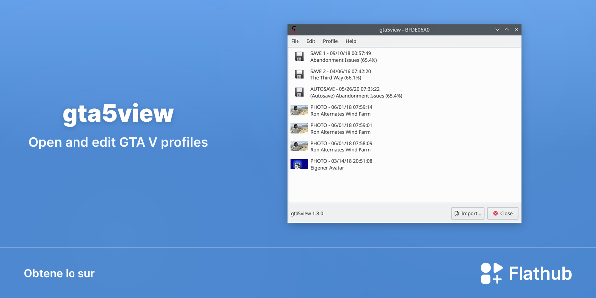 Installar gta5view sur Linux | Flathub