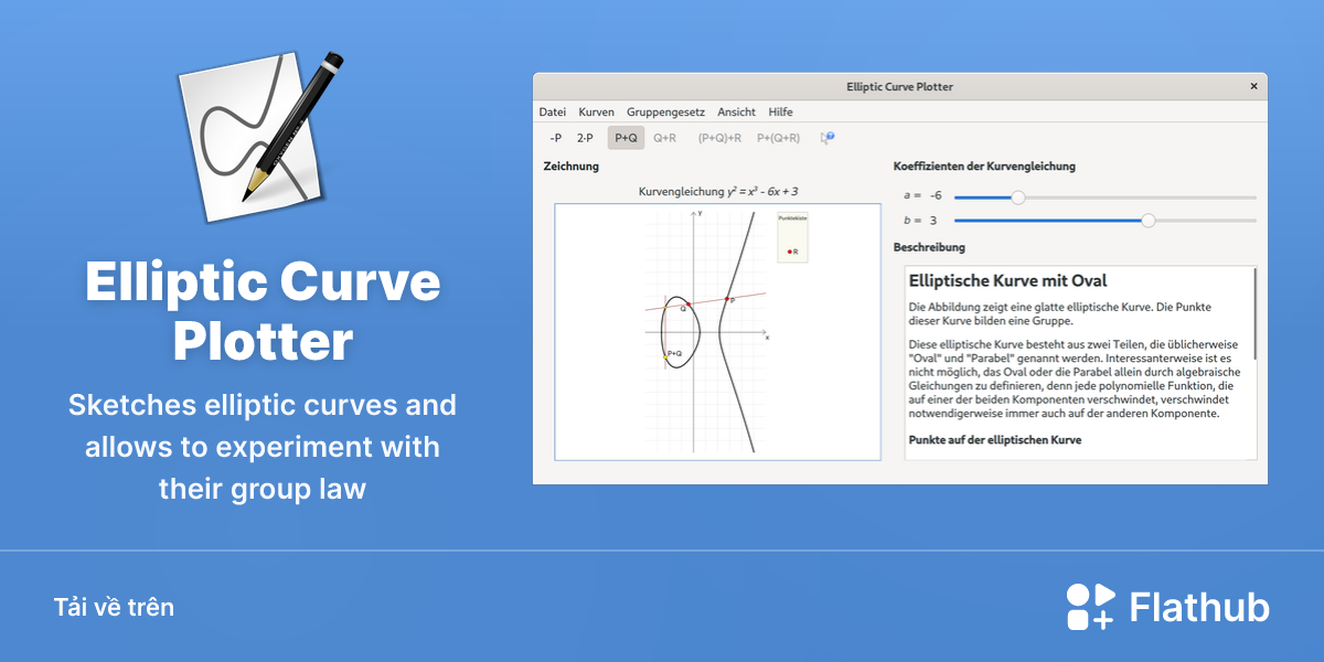 Cài đặt Elliptic Curve Plotter trên Linux | Flathub