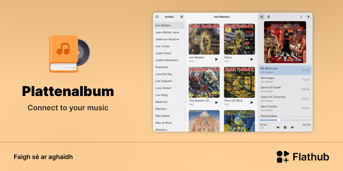 Suiteáil Plattenalbum ar Linux | Flathub