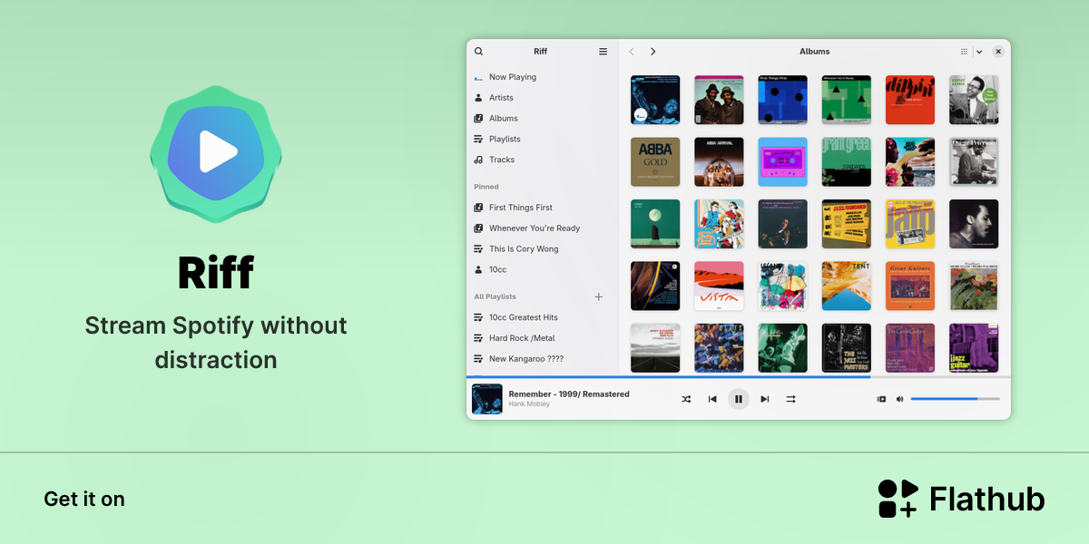Install Riff on Linux | Flathub