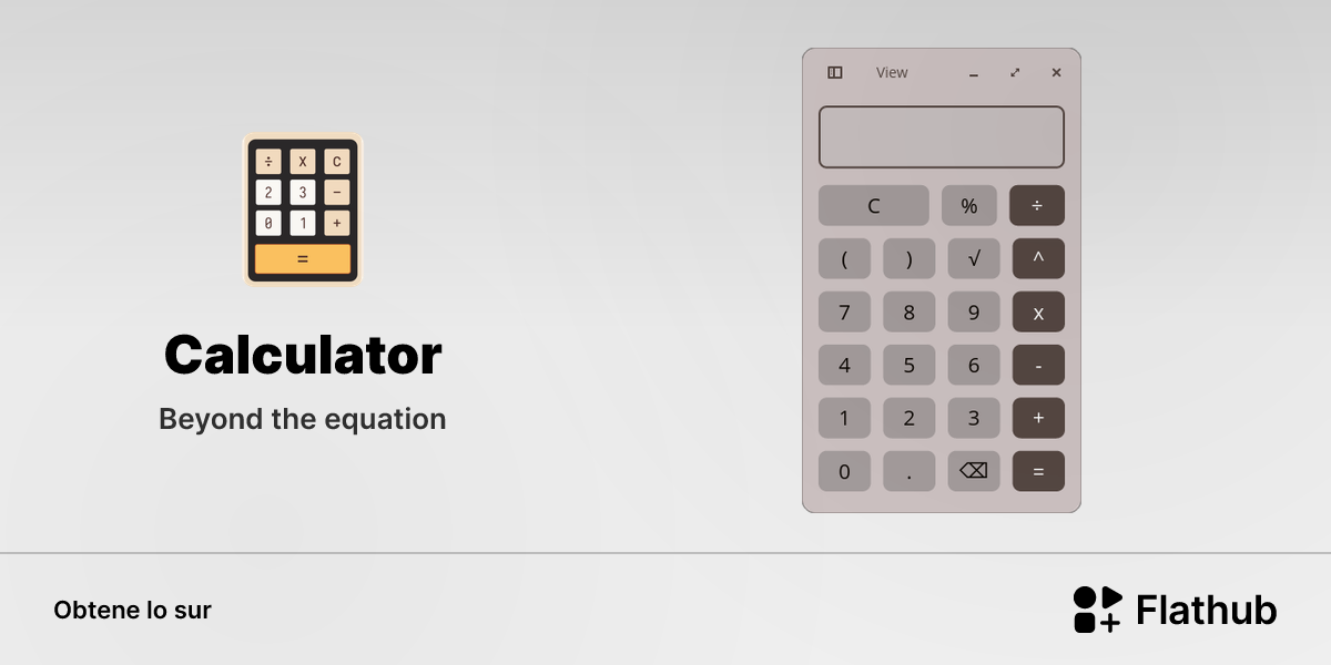 Installar Calculator in Linux | Flathub
