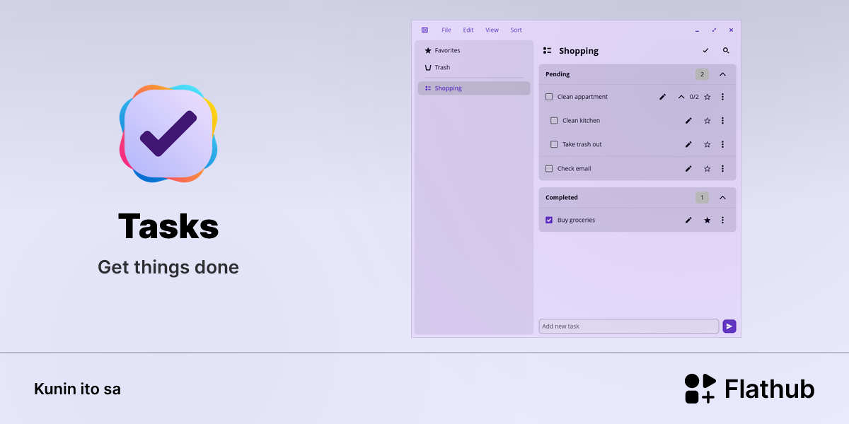 I-install ang Tasks sa Linux | Flathub