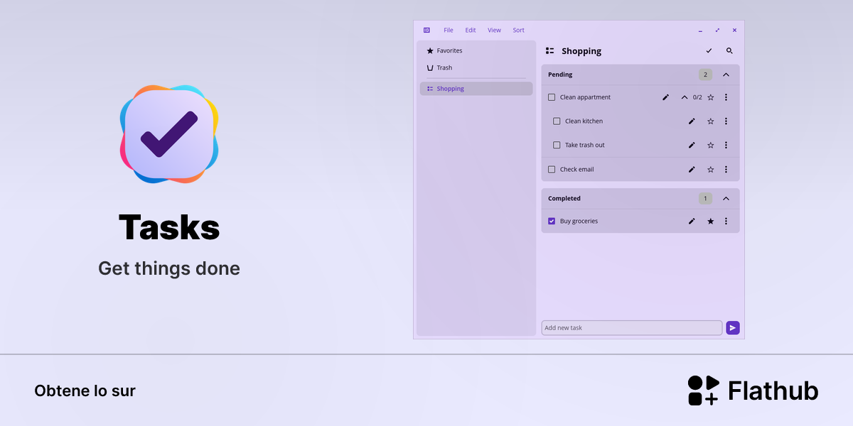 Installar Tasks sur Linux | Flathub