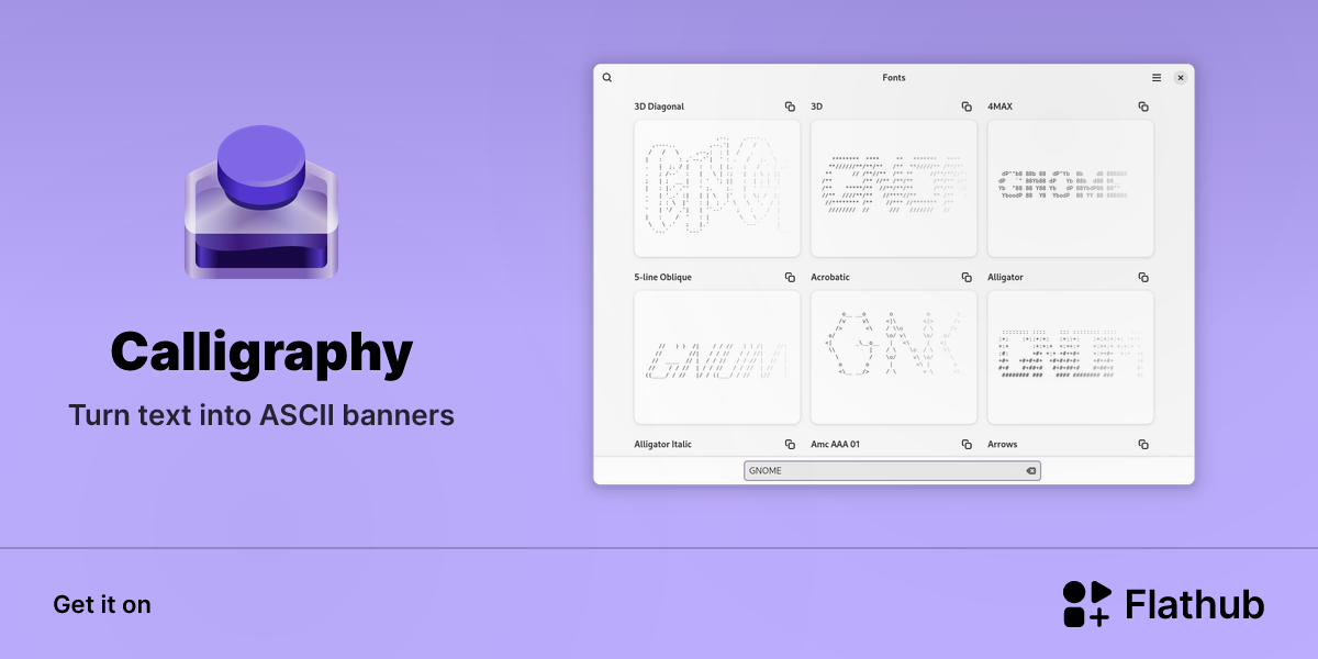 Install Calligraphy on Linux | Flathub