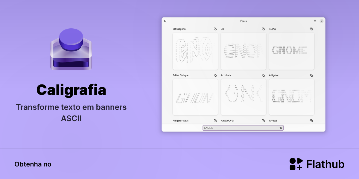 Instalar Caligrafia no Linux | Flathub