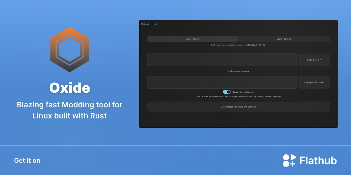 Install Oxide on Linux | Flathub