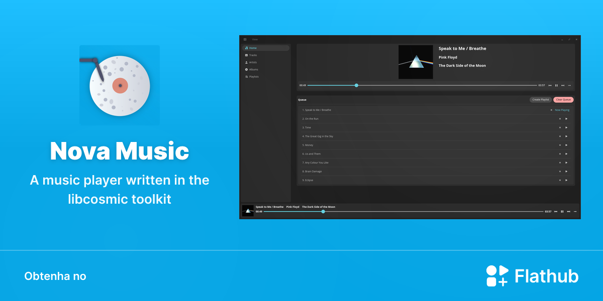 Instalar Nova Music no Linux | Flathub