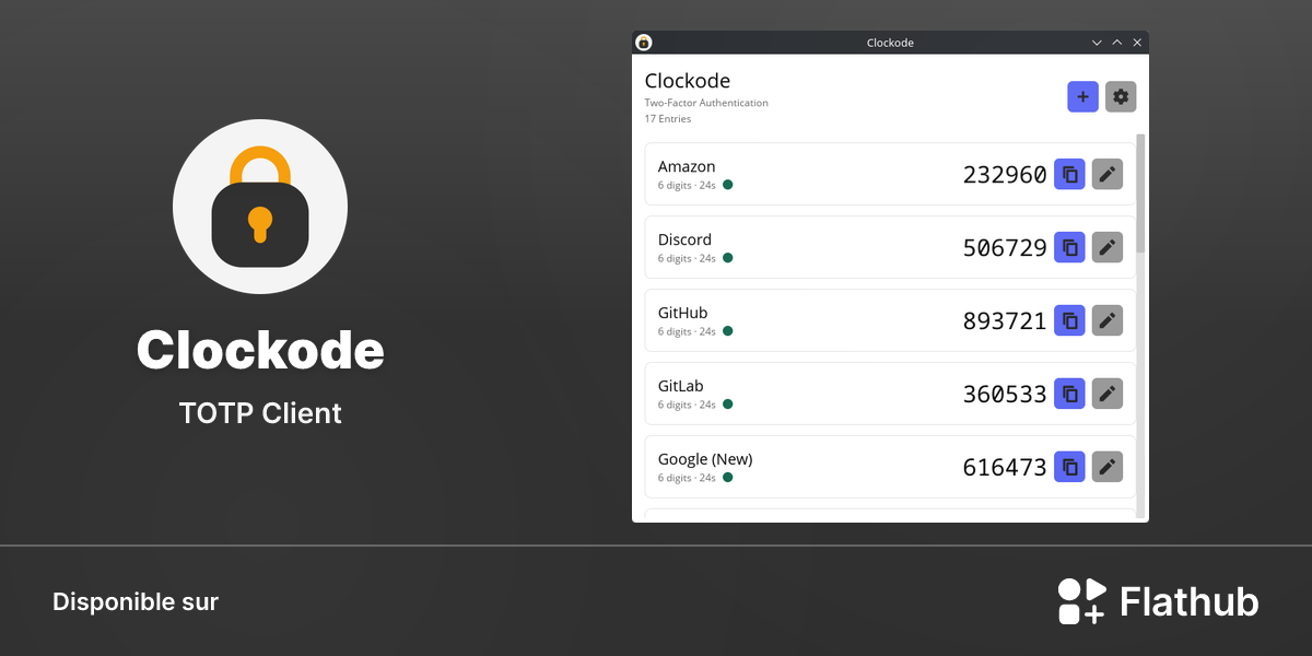 Installer Clockode sur Linux | Flathub