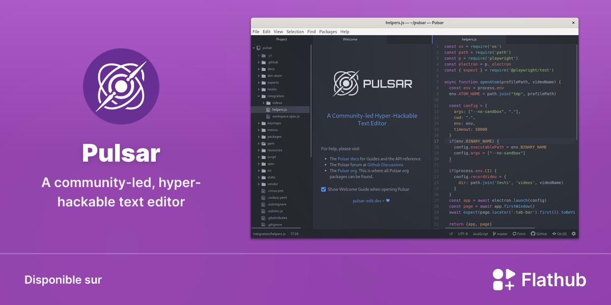 Installer Pulsar sur Linux | Flathub