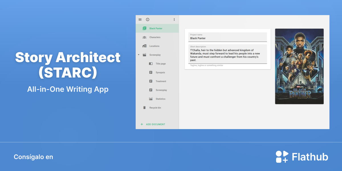 Instalar Story Architect (STARC) en Linux | Flathub