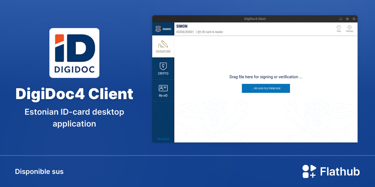 Installar DigiDoc4 Client sus Linux | Flathub