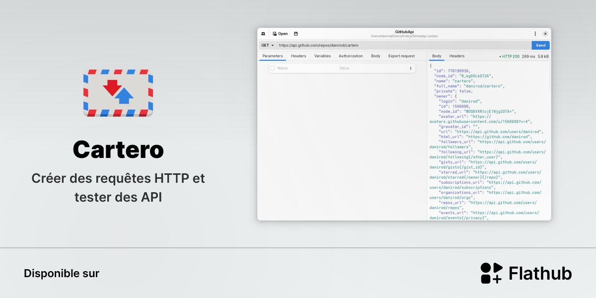 Installer Cartero sur Linux | Flathub