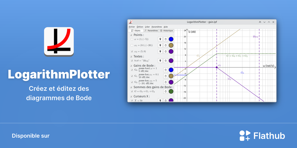 Installer LogarithmPlotter sur Linux | Flathub