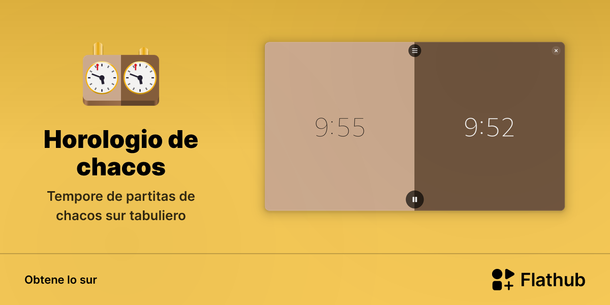 Installar Horologio de chacos sur Linux | Flathub