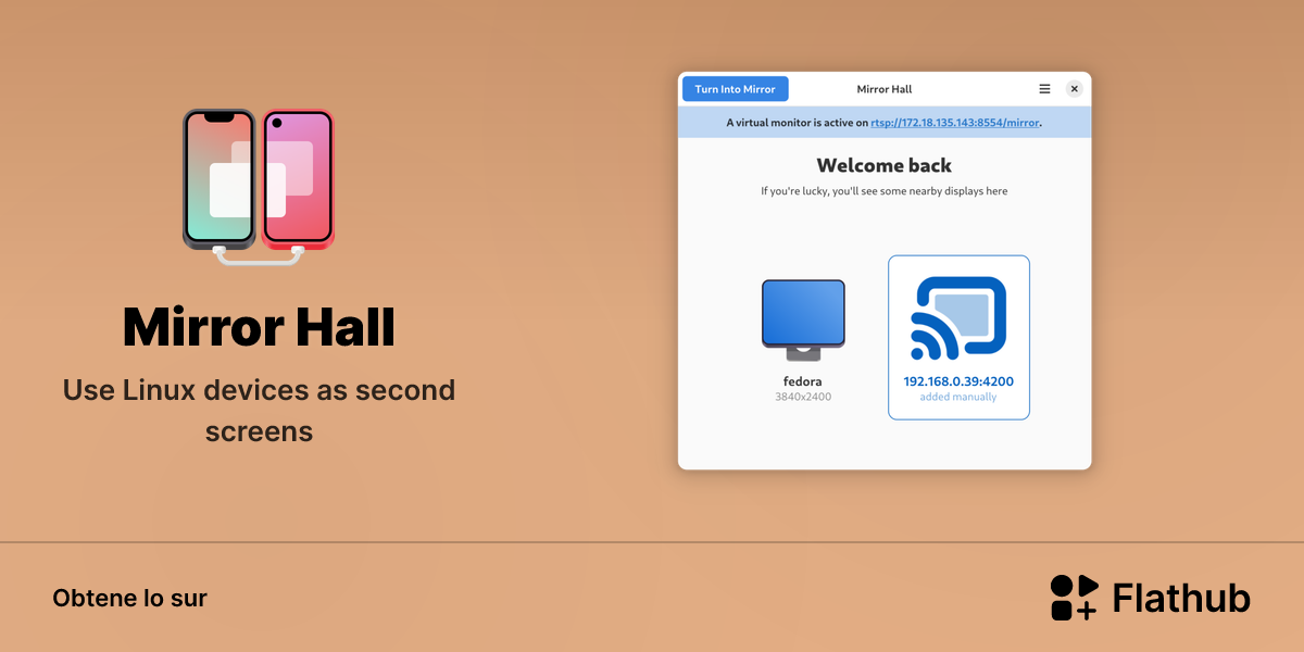 Installar Mirror Hall in Linux | Flathub
