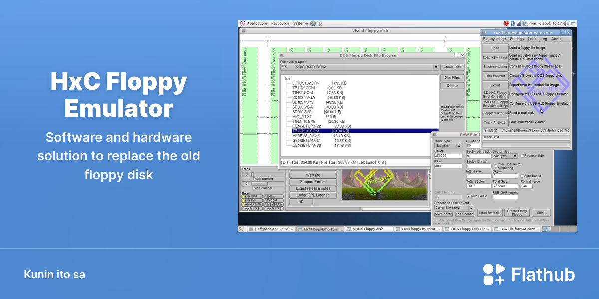 I-install ang HxC Floppy Emulator sa Linux | Flathub
