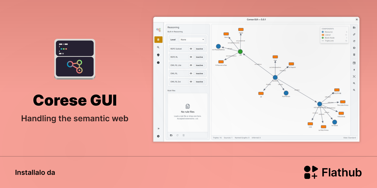 Installa Corese GUI su Linux | Flathub