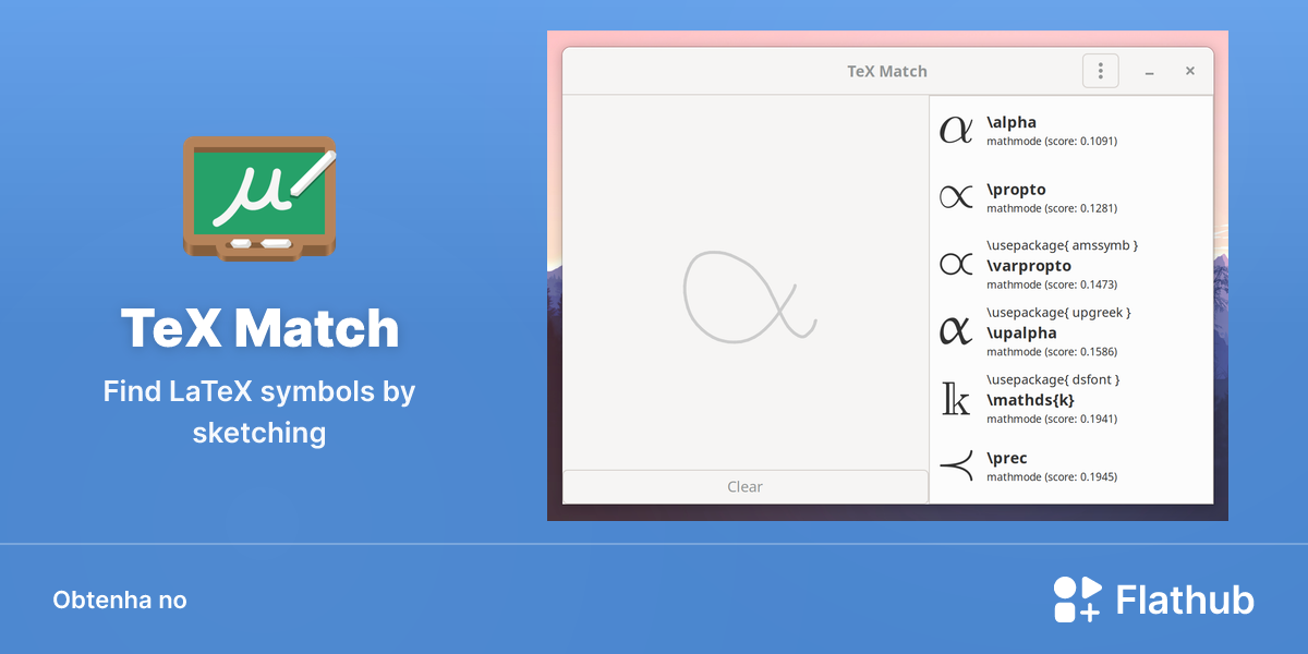 Instalar TeX Match no Linux | Flathub