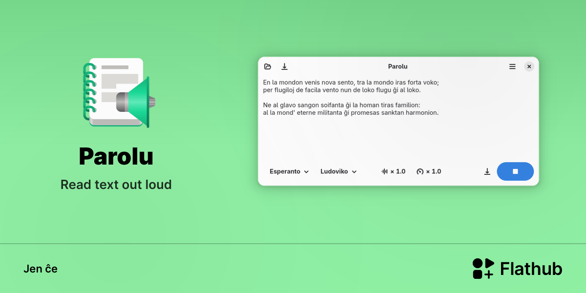 Instali Parolu sur Linux | Flathub
