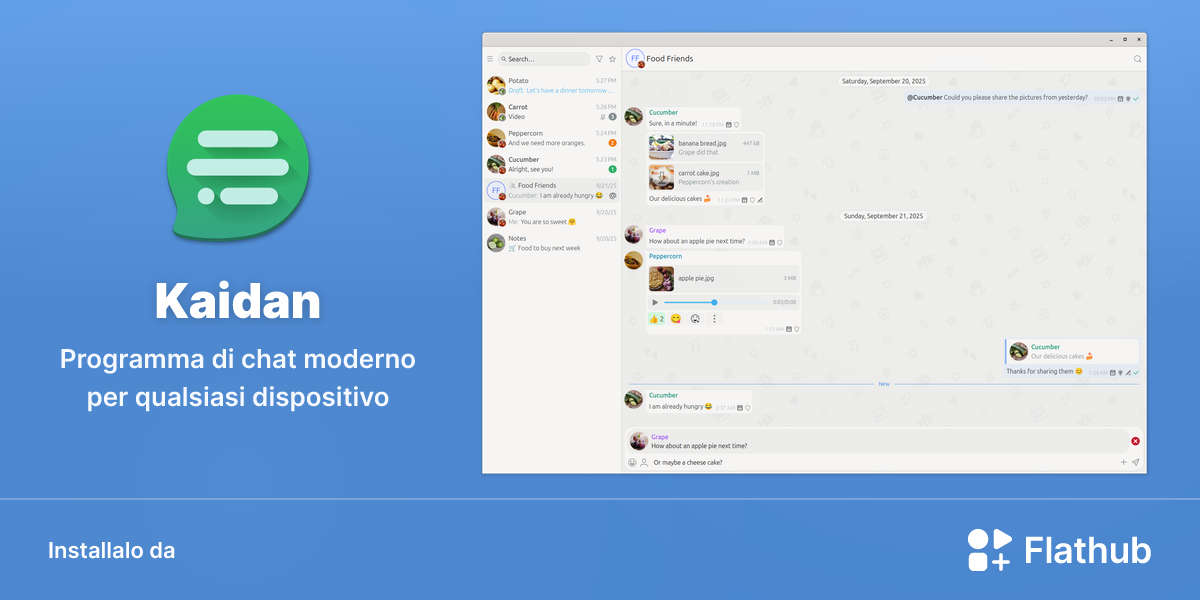 Installa Kaidan su Linux | Flathub
