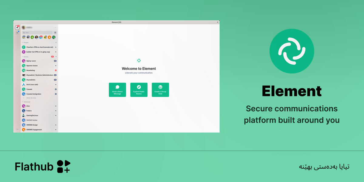 Element لەسەر لینوکس دابمەزرێنە | فلاتهەب