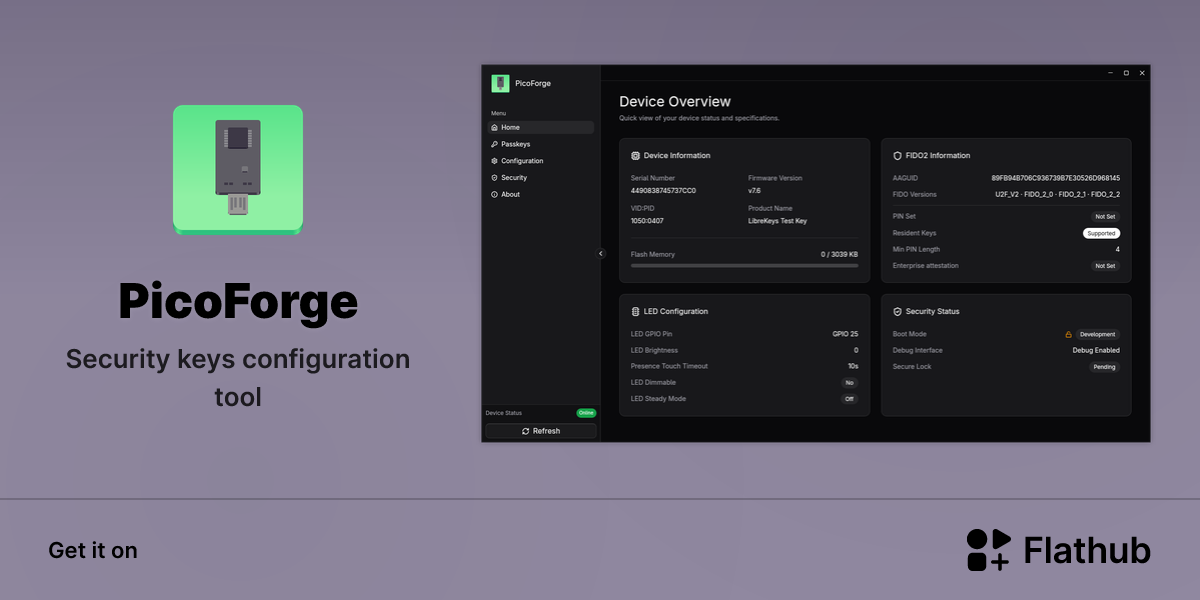 Install PicoForge on Linux | Flathub