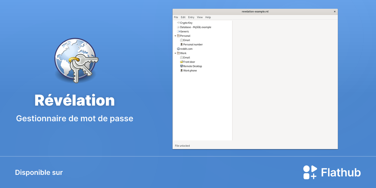 Installer Révélation sur Linux | Flathub