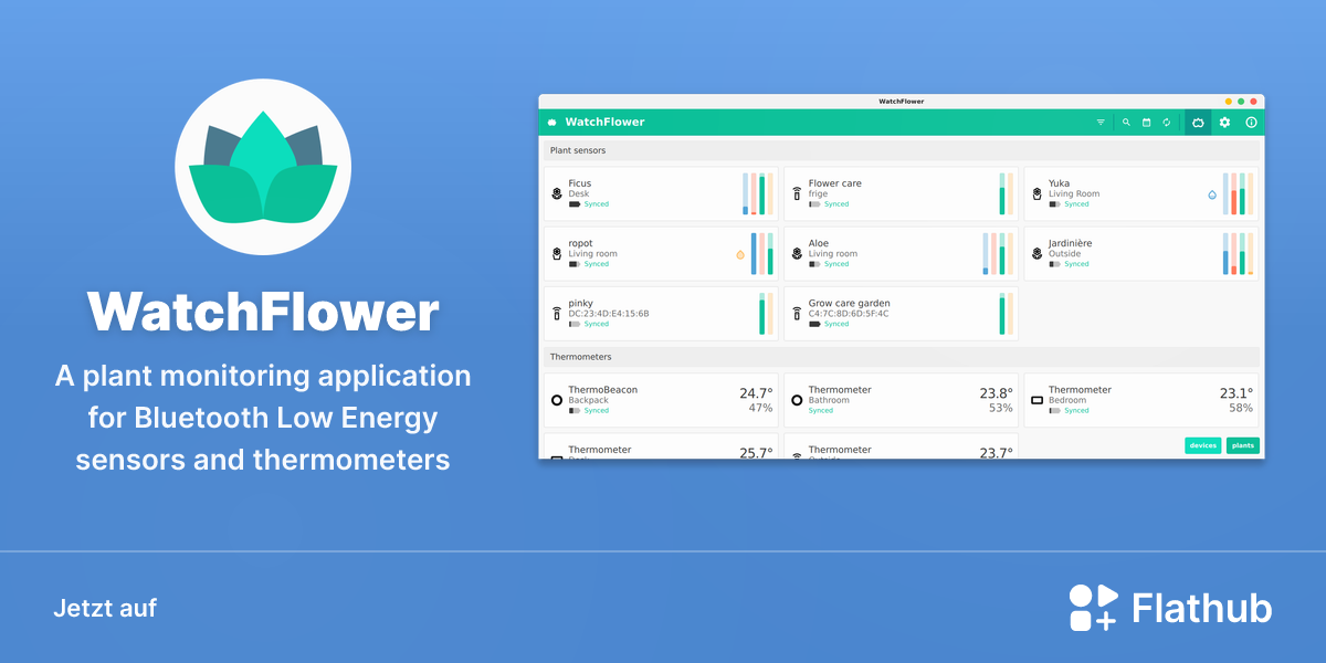 WatchFlower auf Linux installieren | Flathub