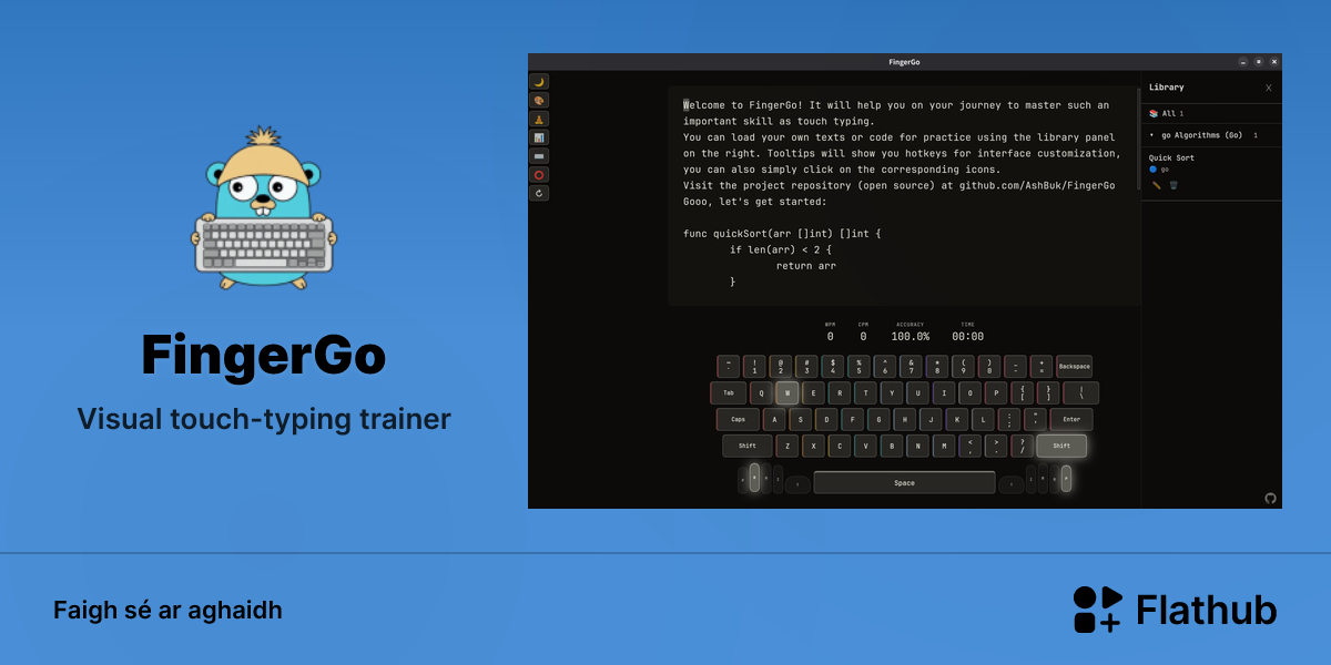 Suiteáil FingerGo ar Linux | Flathub