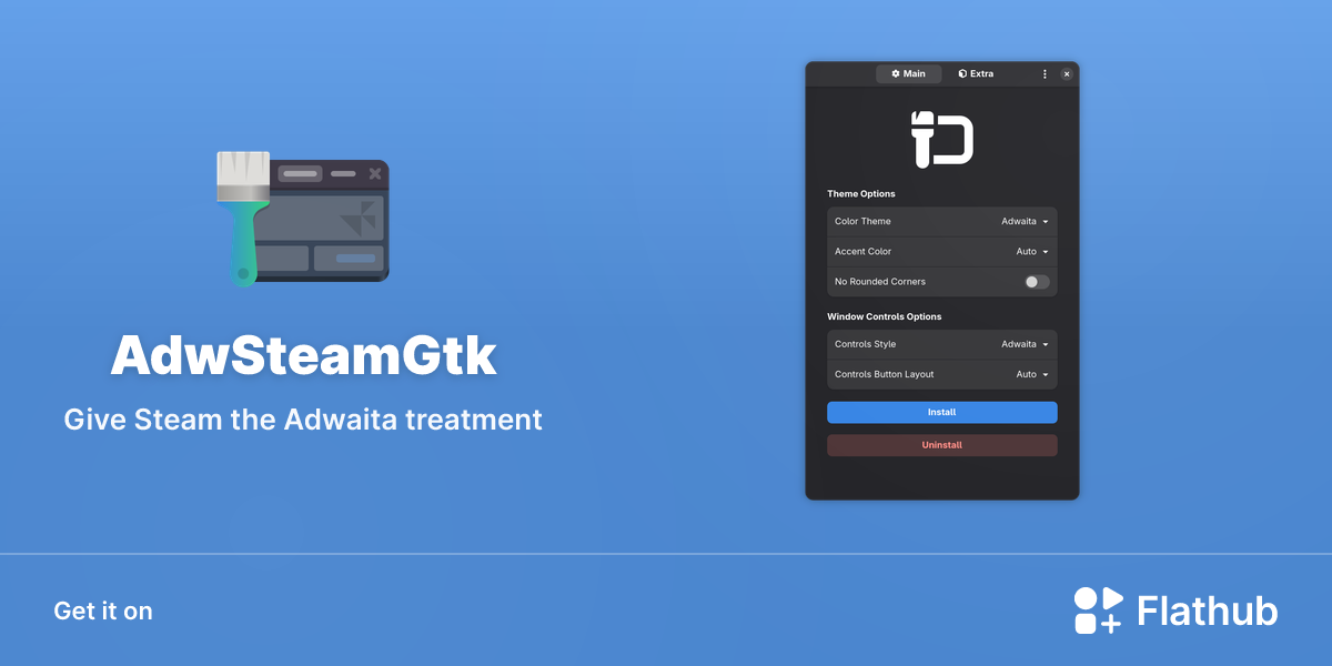 Install AdwSteamGtk on Linux | Flathub