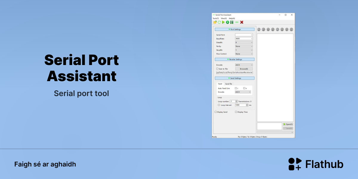 Suiteáil Serial Port Assistant ar Linux | Flathub