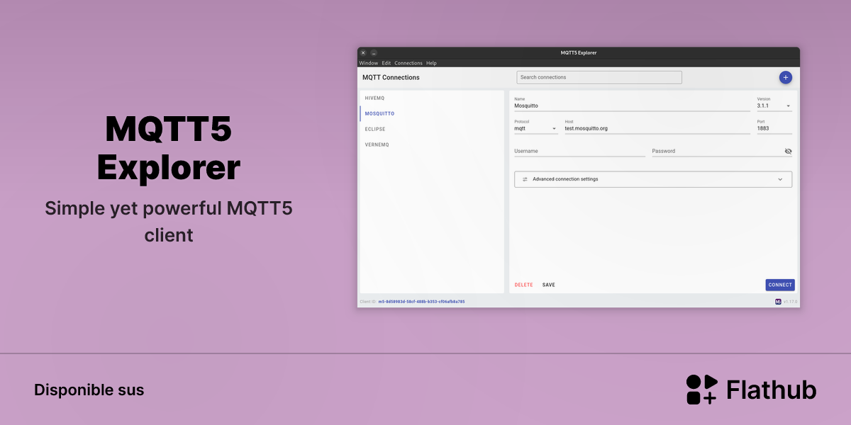 Installar MQTT5 Explorer sus Linux | Flathub